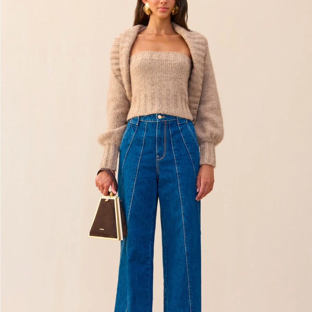 Cult Gaia Beige Sweater